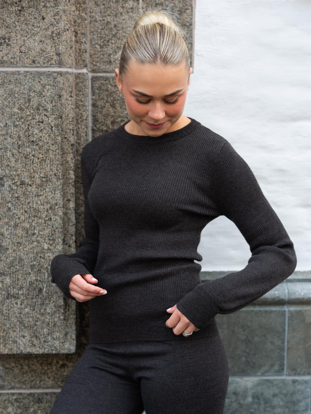 Ella&il Mathilda Merino Sweater Dark Brown