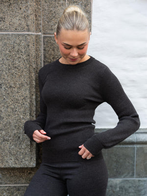 Ella&il Mathilda Merino Sweater Dark Brown