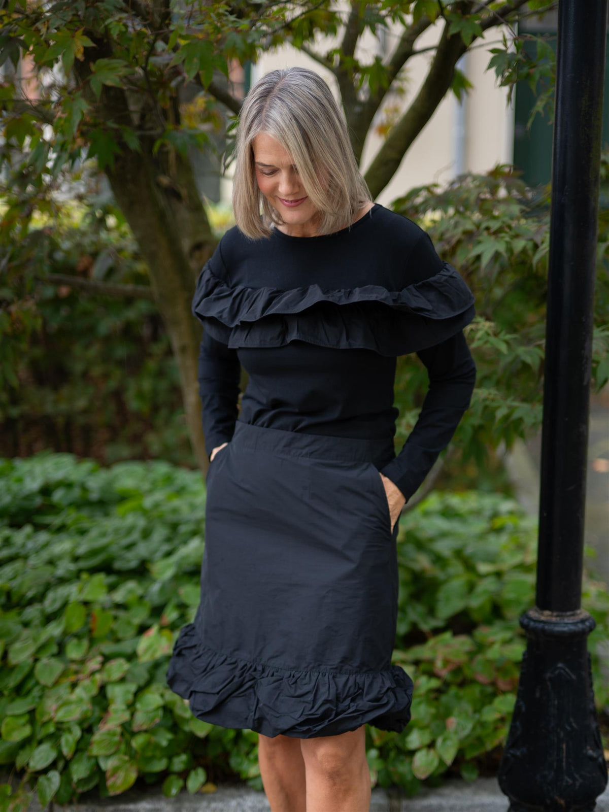 Fukkura Skirt Black