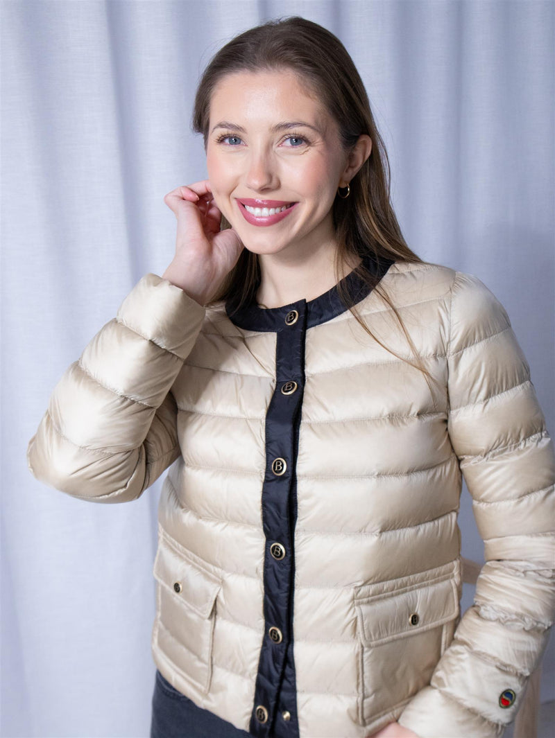 Busnel Ida Down Jacket Light Beige/Black