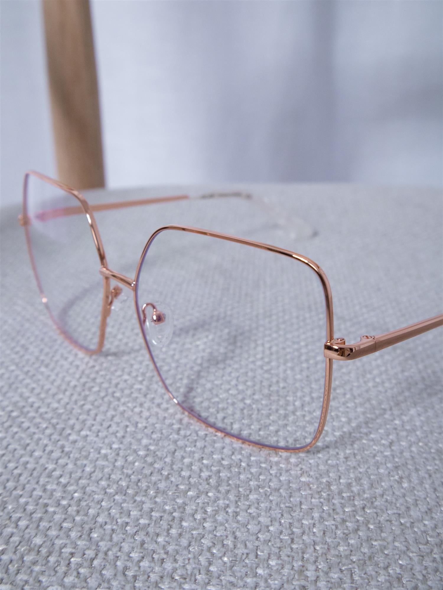 Glas Billie Rose Gold Blue Light Readers