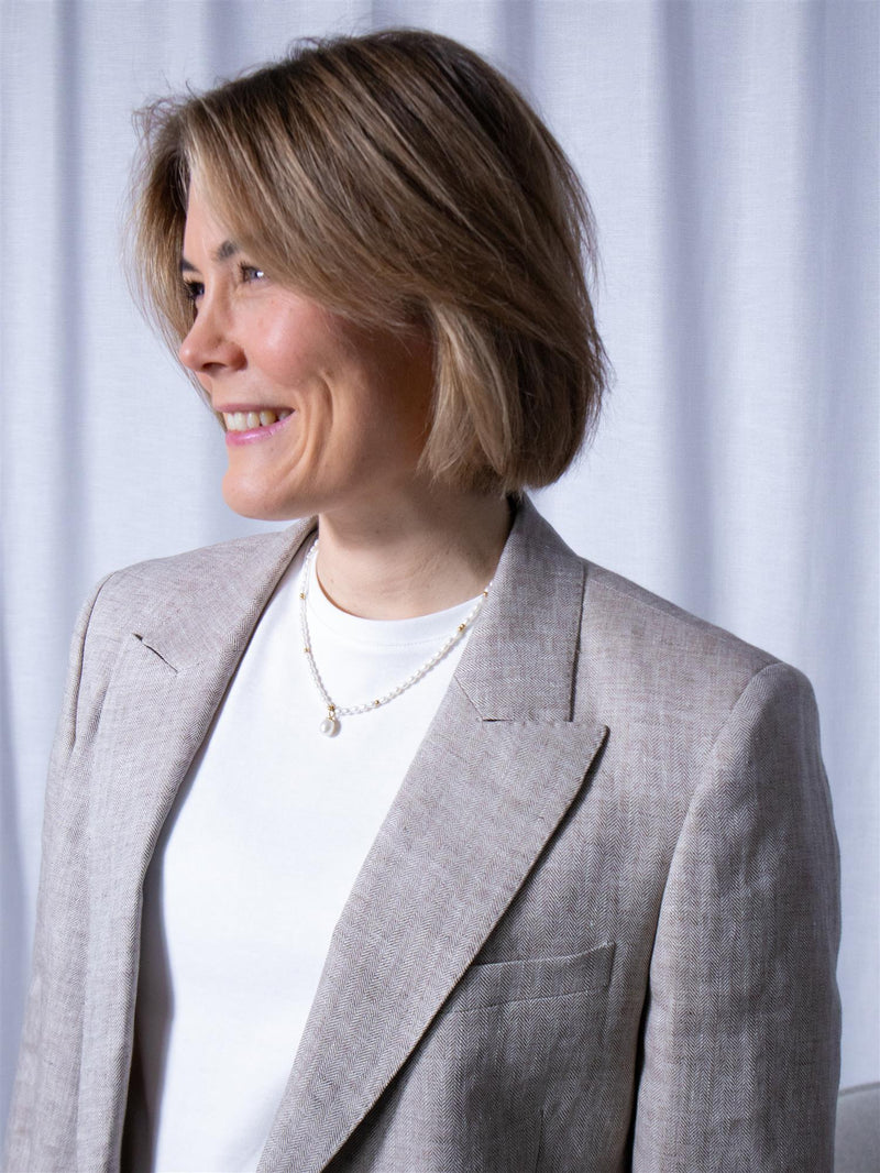 Sand Ginette Pointy Blazer Beige