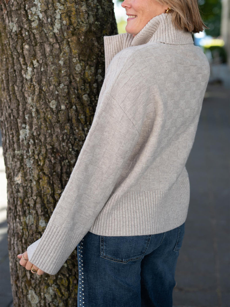 Ella&il Karine Merino Sweater Beige
