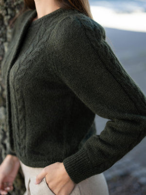 Dear Dharma Edge Cardigan Dark Army