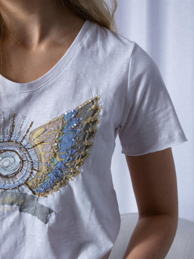 Mos Mosh Gethi Deco Tee White