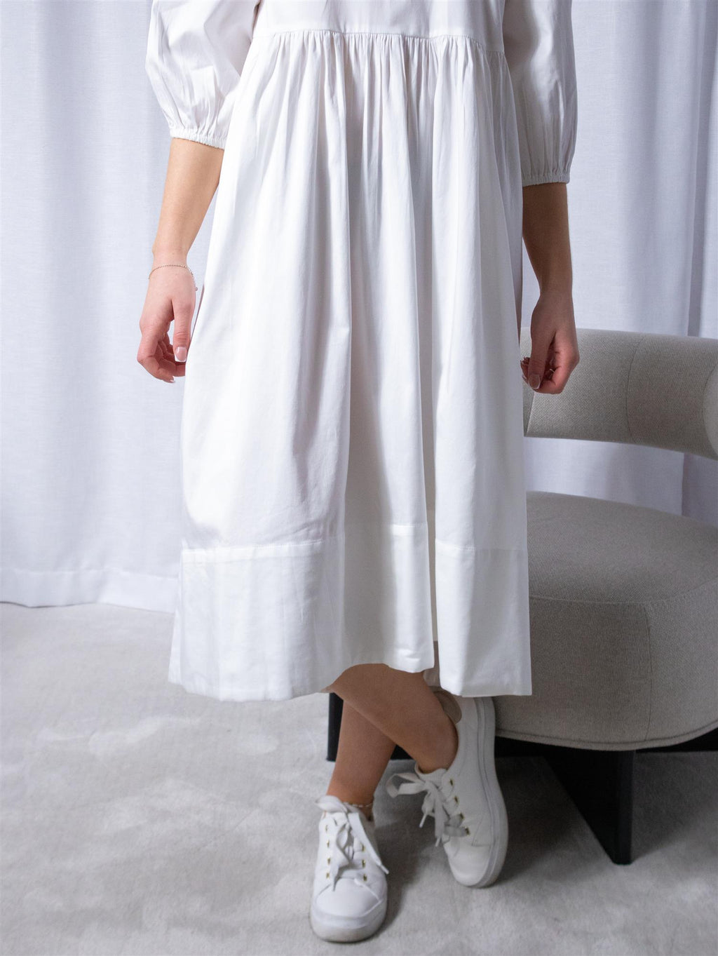 Ella&il Fie Cotton Dress White