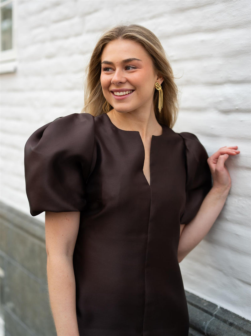 Camilla Pihl Rosie Dress Dark Brown