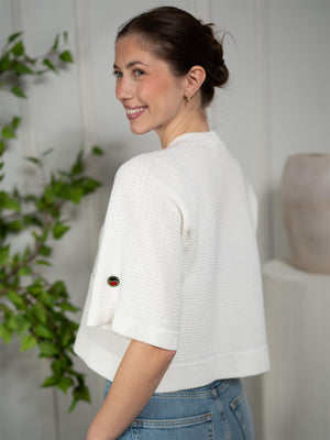 Busnel Palmer Cardigan Ecru