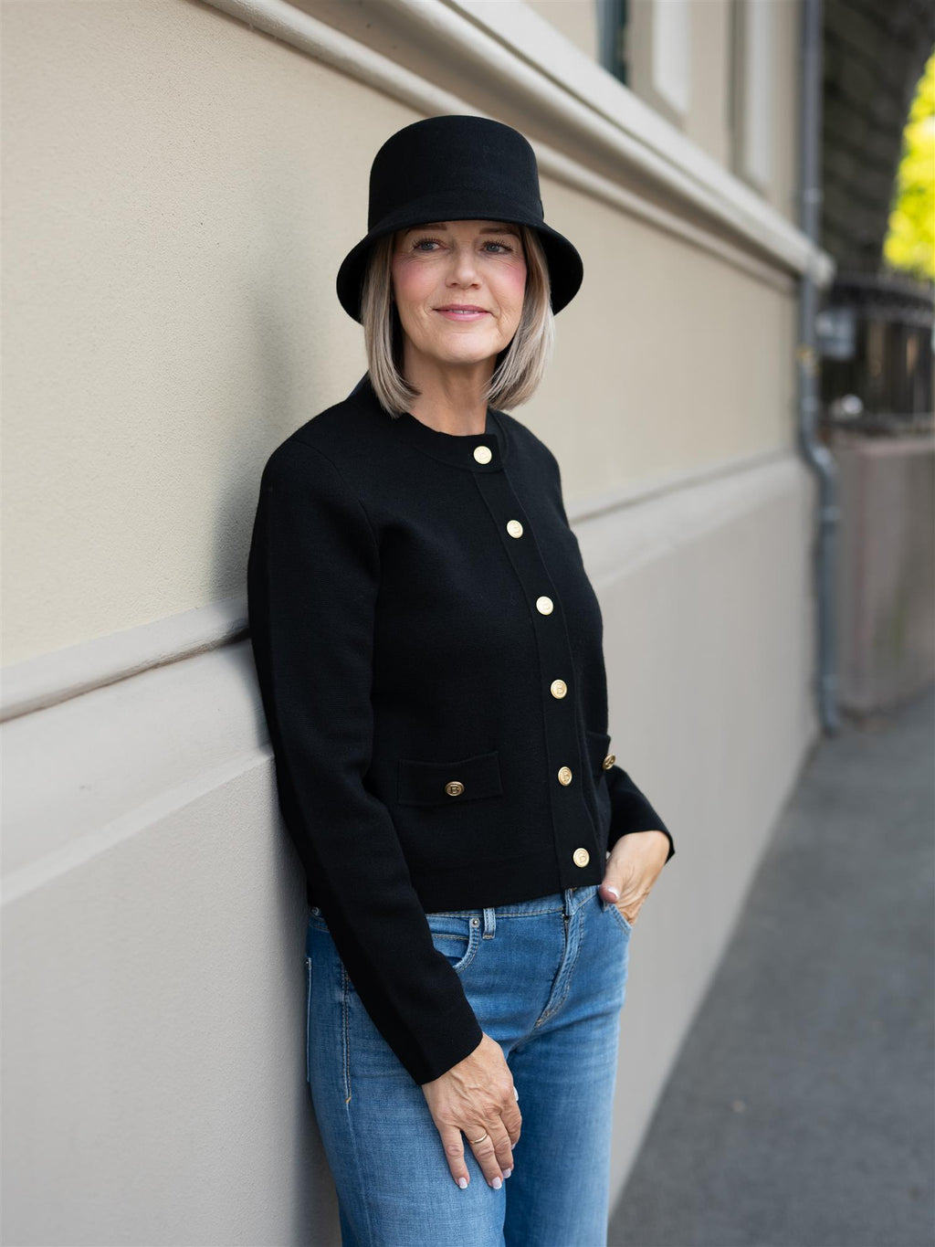 Busnel Aria Cardigan Solid Black