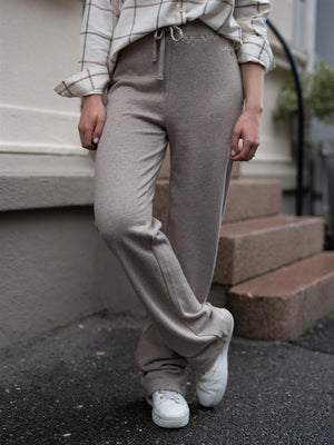 Lexington Jenna Jersey Pant Light Brown Melange