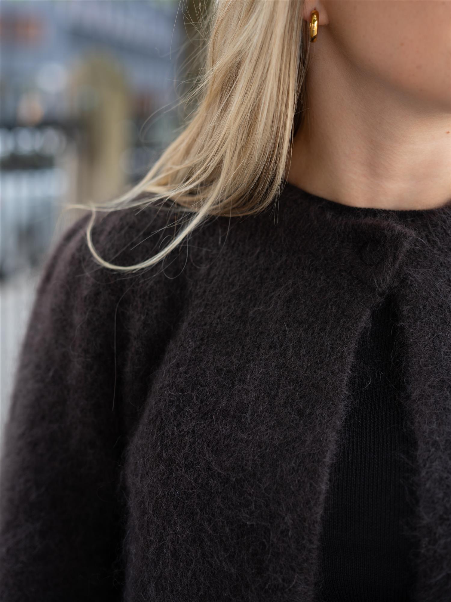Amelia Chunky Cardigan Dark Brown