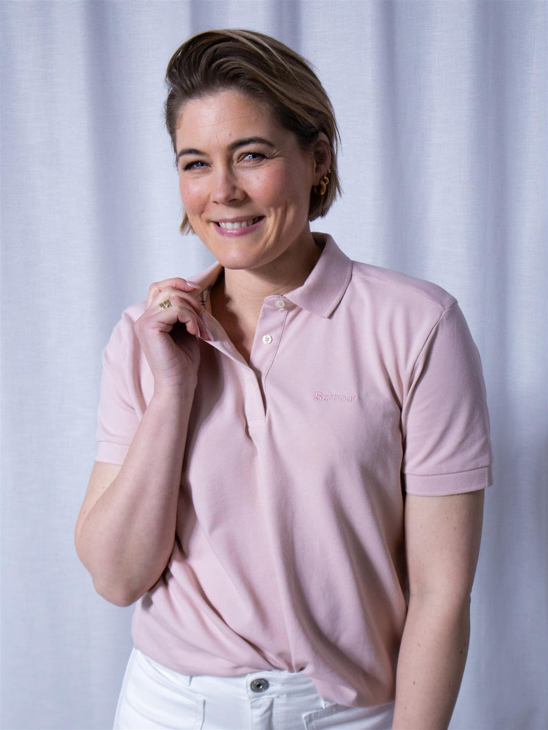 Barbour Bowford Polo Top Primerose Pink