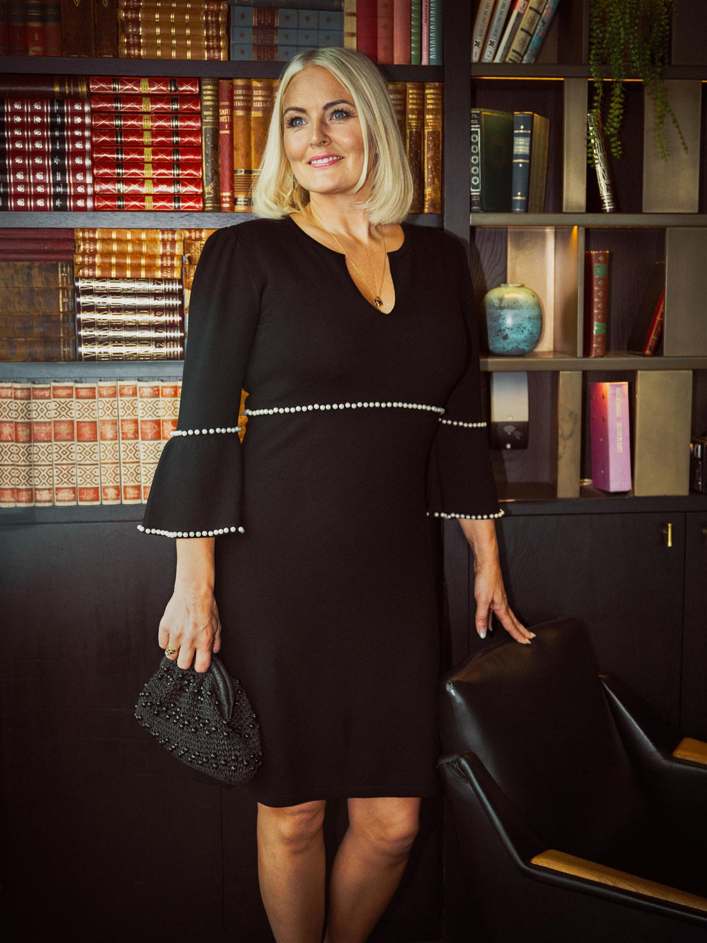 Ella&il Anna Merino Dress Black