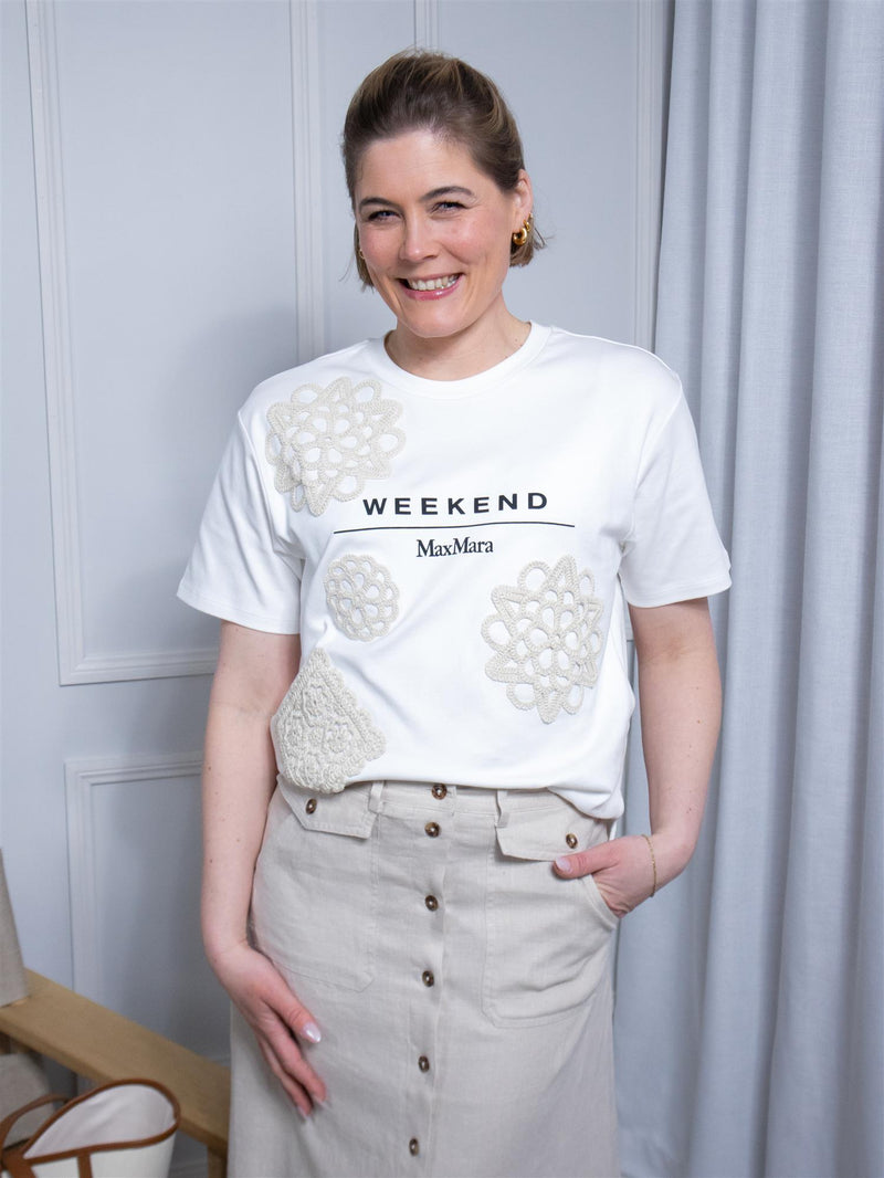 Max Mara Lecco White Lace