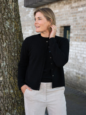 Dear Dharma Clara Cardigan Black