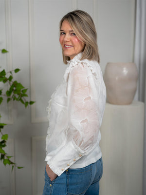 Janne Formoe Champisblusen Hvit