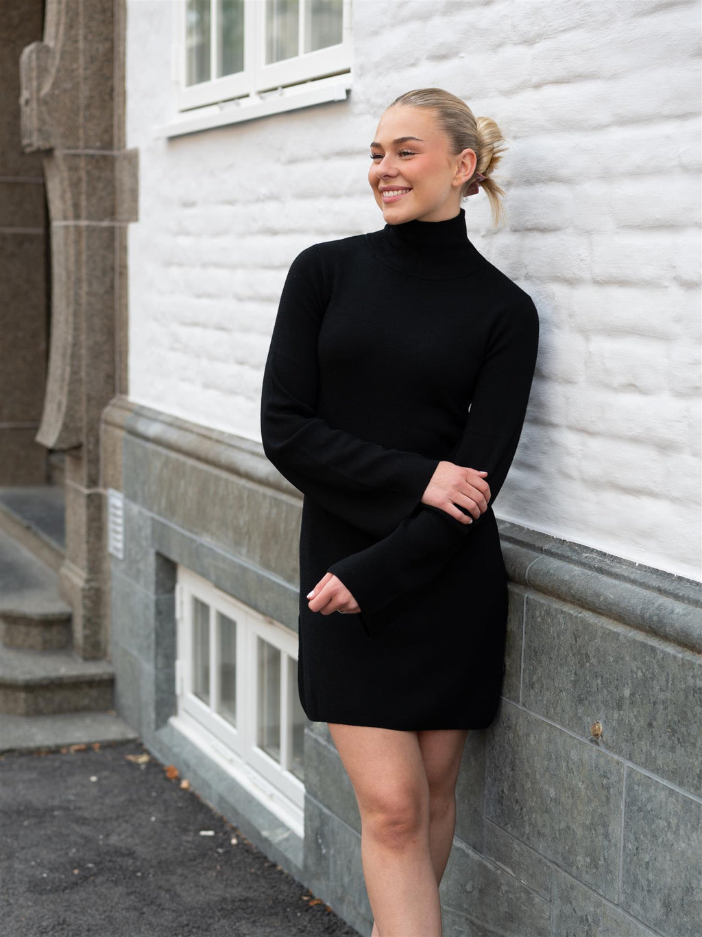 Ella&il Melina Merino Dress Black