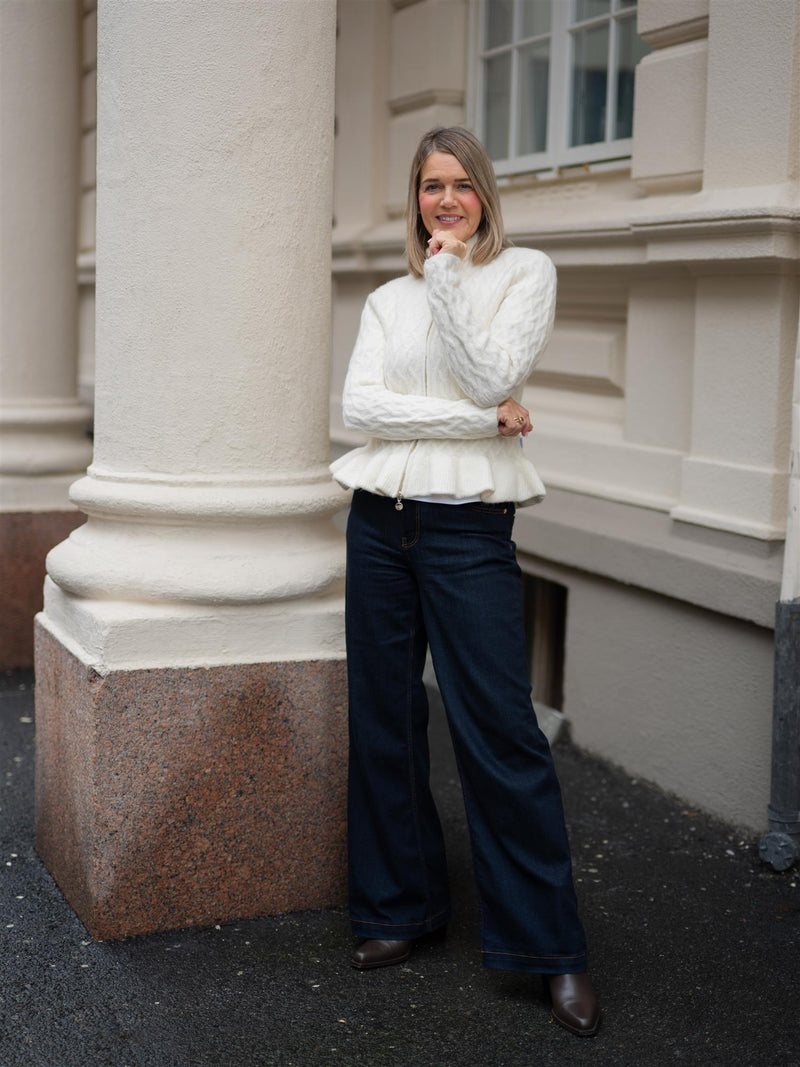 Ella&il Lene Alpaca Cardigan Ivory