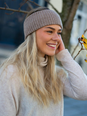 Davida Rib Headband Mink