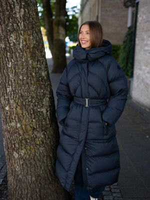 Colmar Long Quilted Jacket With Hood