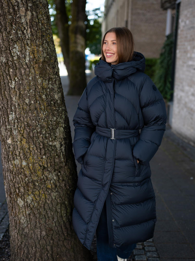 Colmar Long Quilted Jacket With Hood