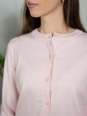 Lexington Fine Knitted cardigan Light Pink