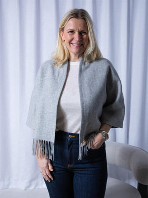 Christian Aks Keyla Lambswool Jacket Lt. Grey Mel