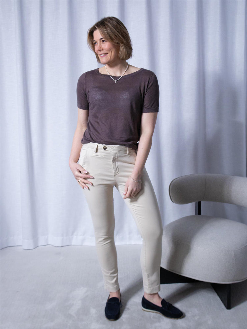 Pieszak Anika Support Chino Vanilla White