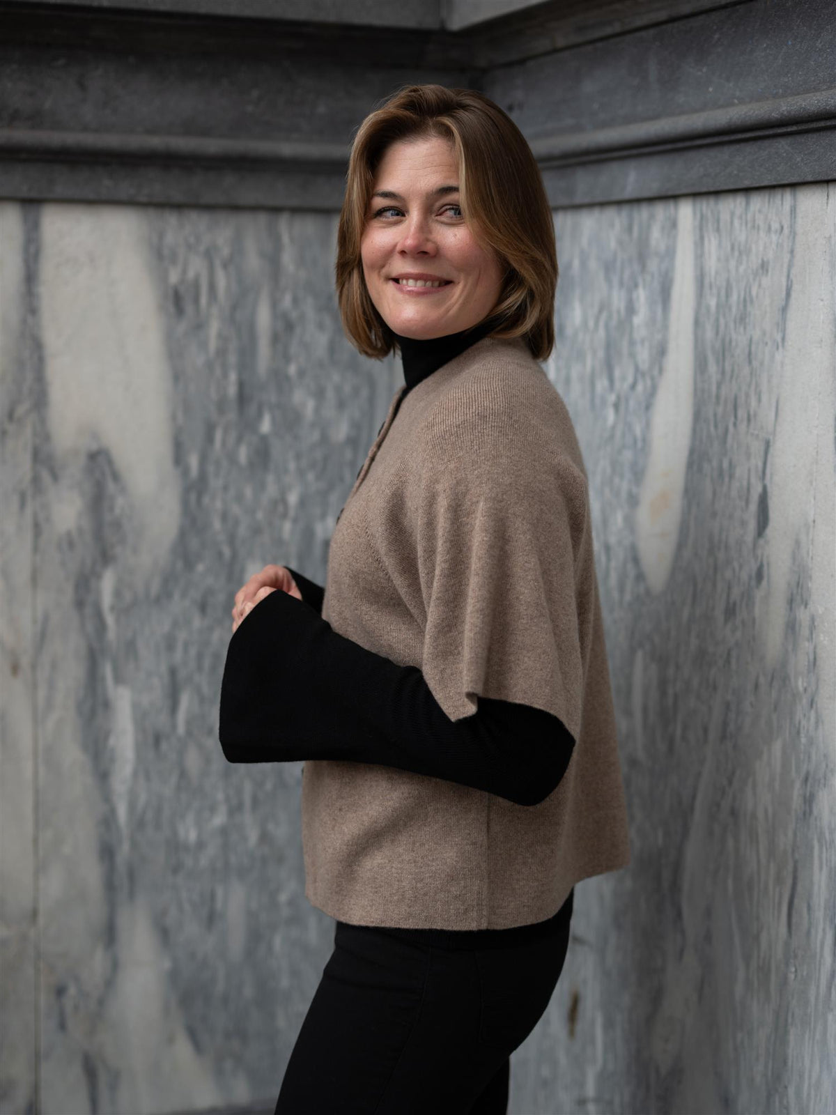 Davida Cardigan Raglan Mink