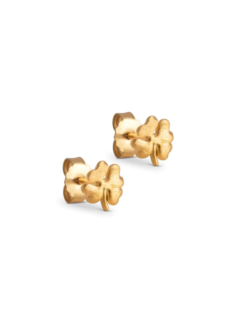 Enamel Studs organic clover