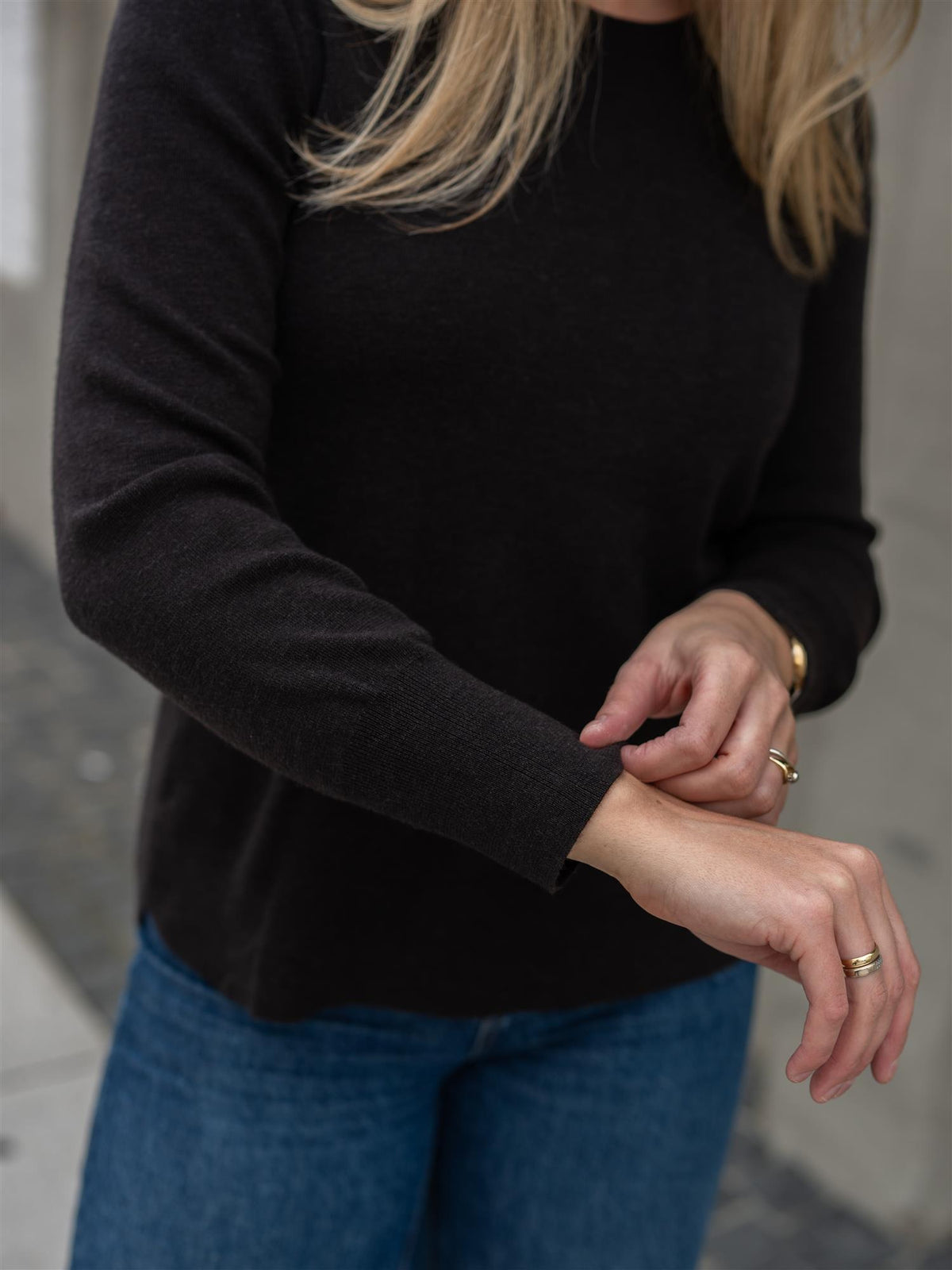 Mela Sweater Brown Melange