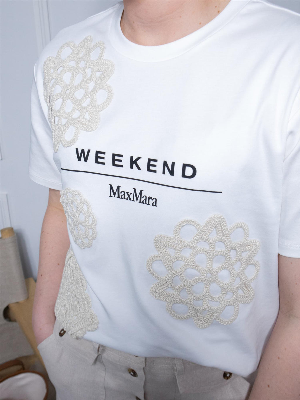 Max Mara Lecco White Lace