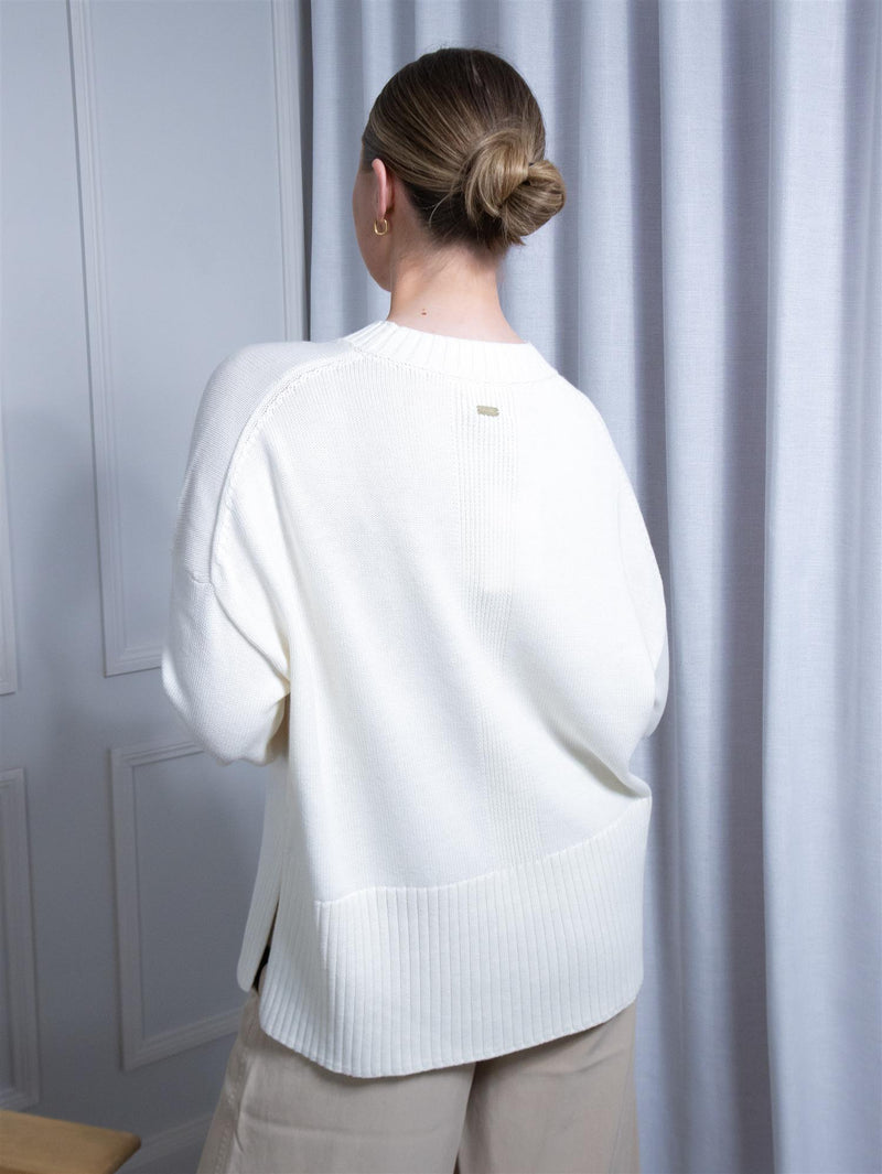 Barbour Birdie Knitted Jumper Cloud