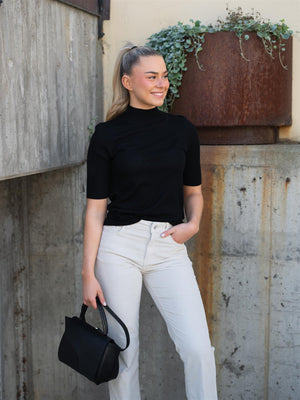 Mos Mosh Relena Turtleneck SS Knit Black
