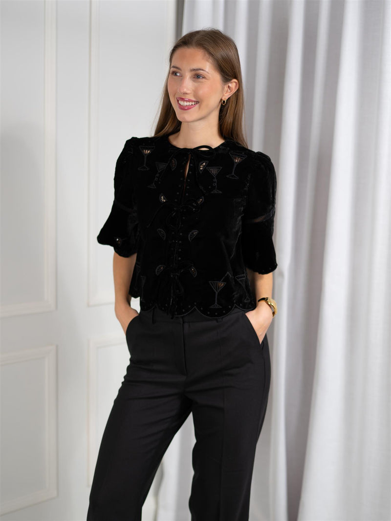 Fabienne Chapot Roarie Top Black