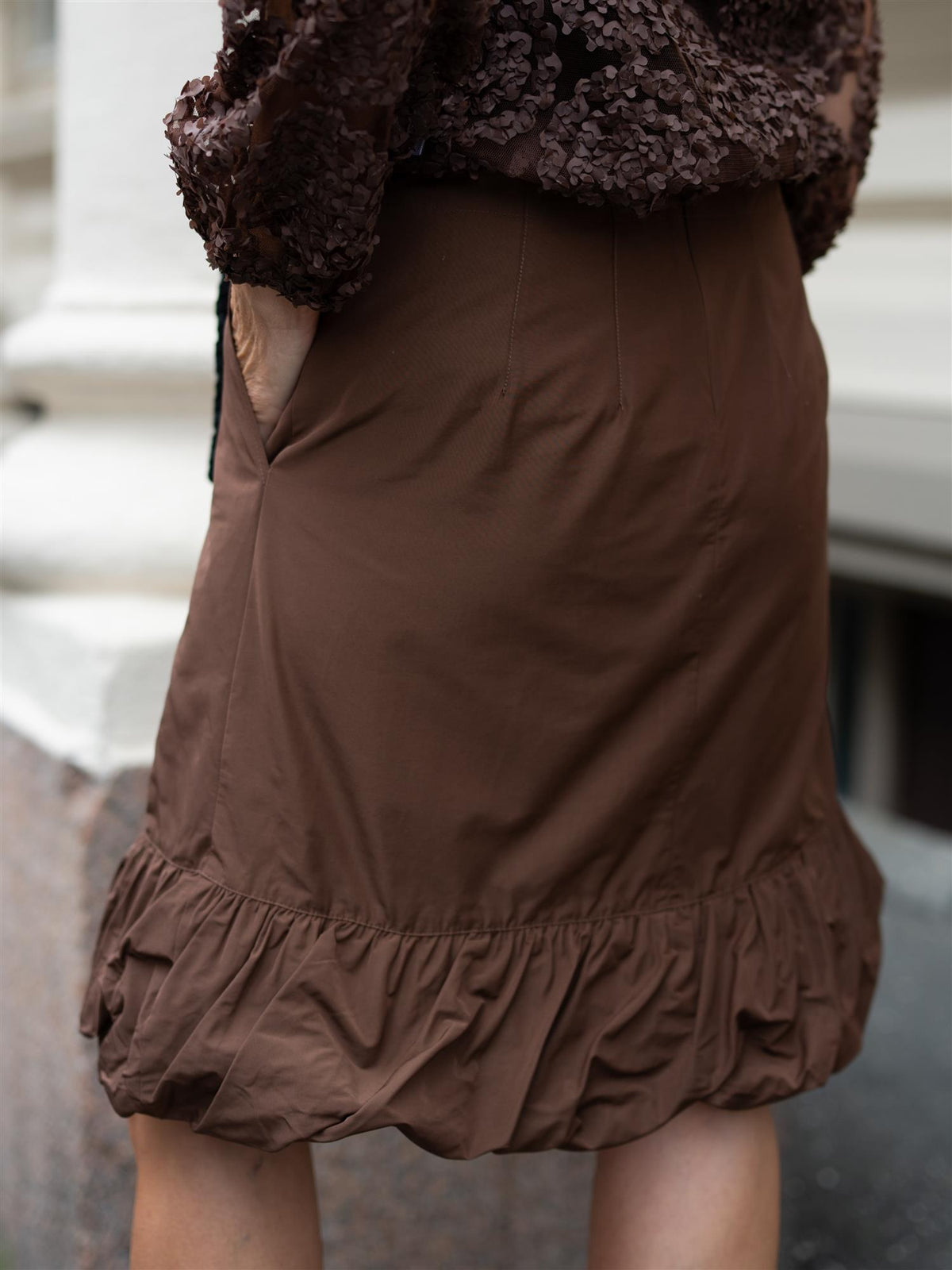 Fukkura Skirt Brown