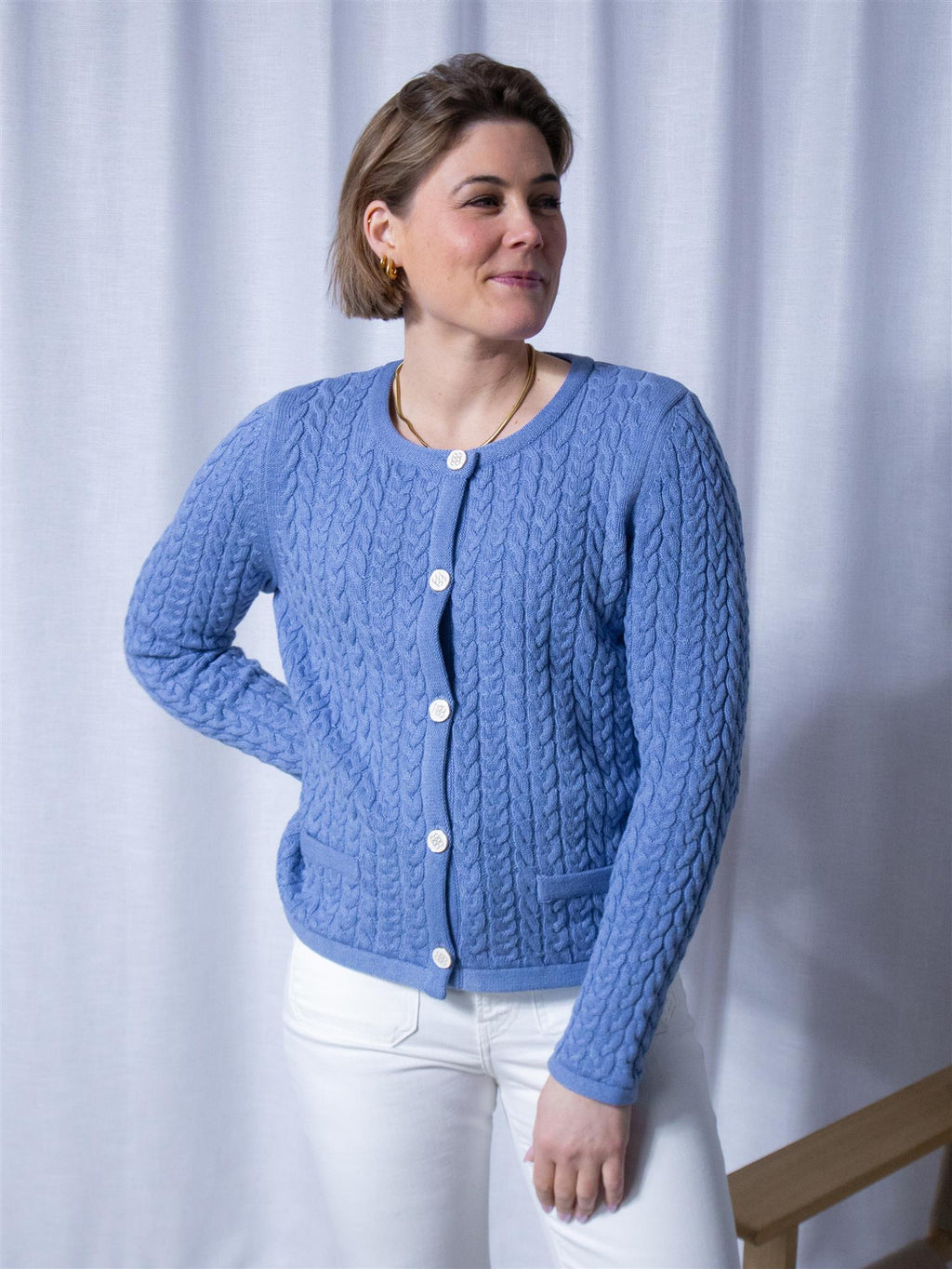 Ella&il Ulla Cotton Jacket Light Blue