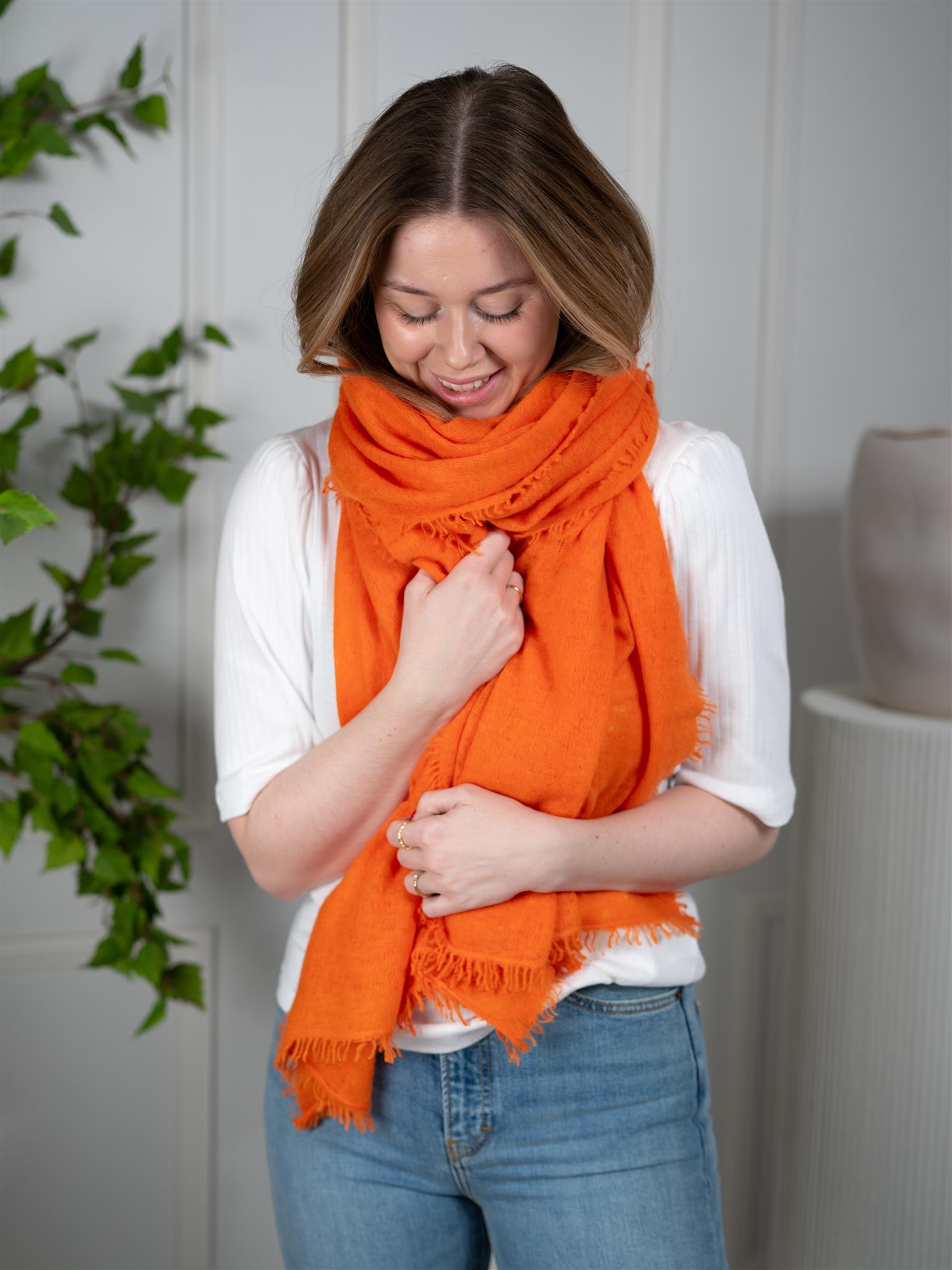 Mala Alisha Scarf Salted Tangerine