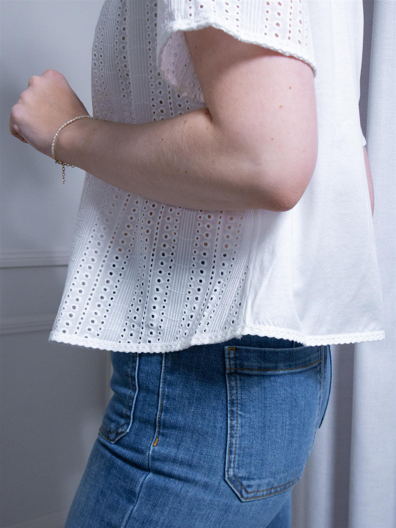 Max Mara Editta White Broderie