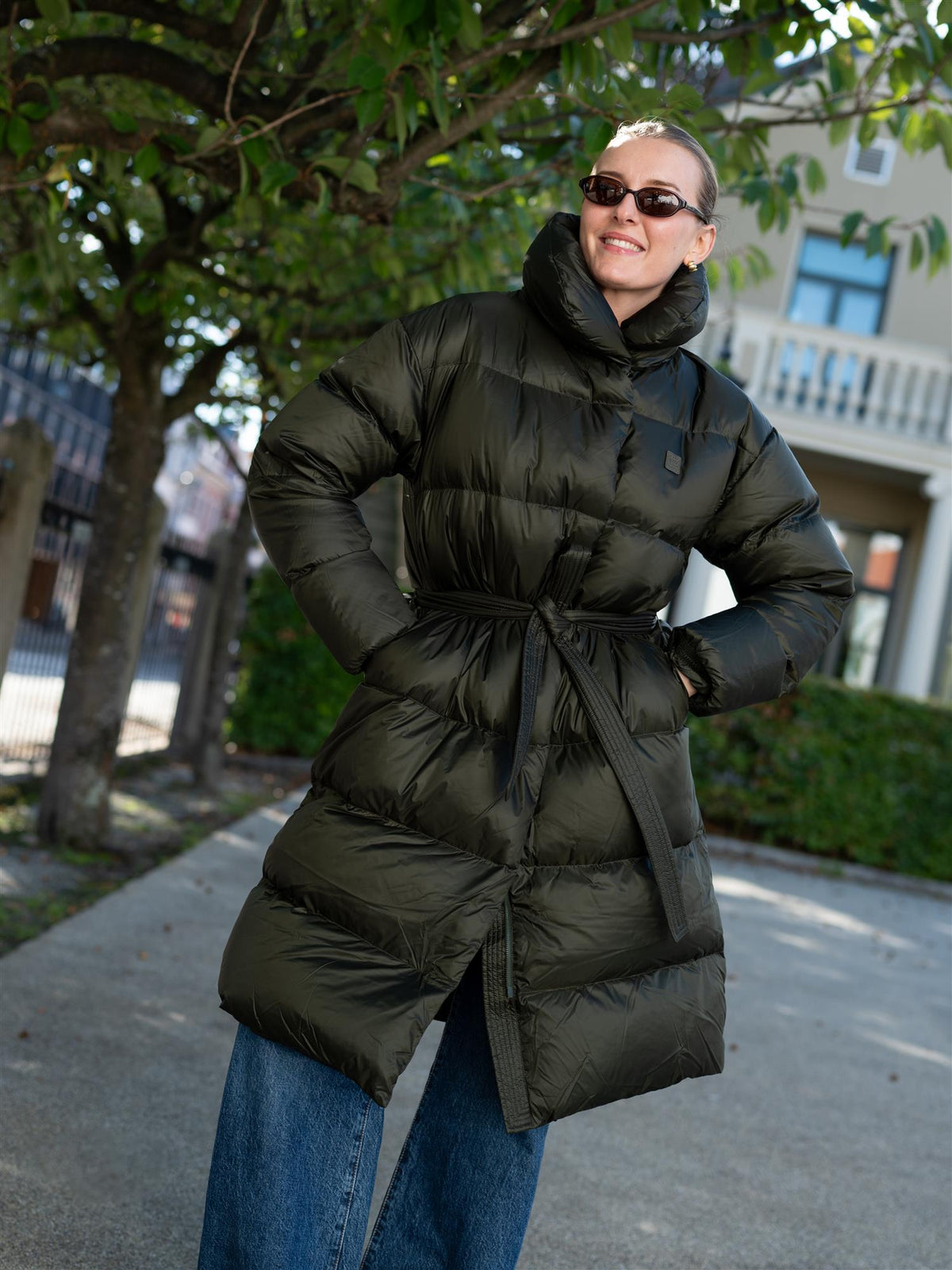 Whisper Down Coat Dark Olive