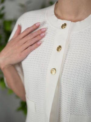 Busnel Palmer Cardigan Ecru