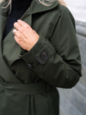 BRGN Yr'en Coat Rosin Dark Green