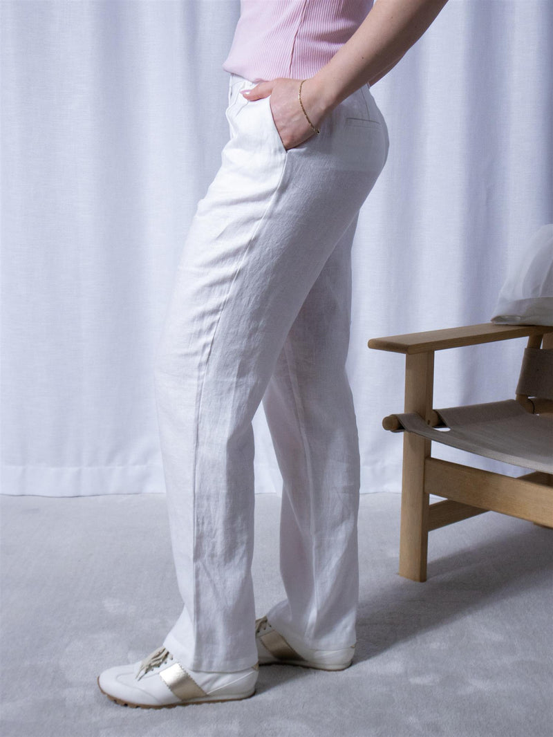Sand Meloe Trouser White