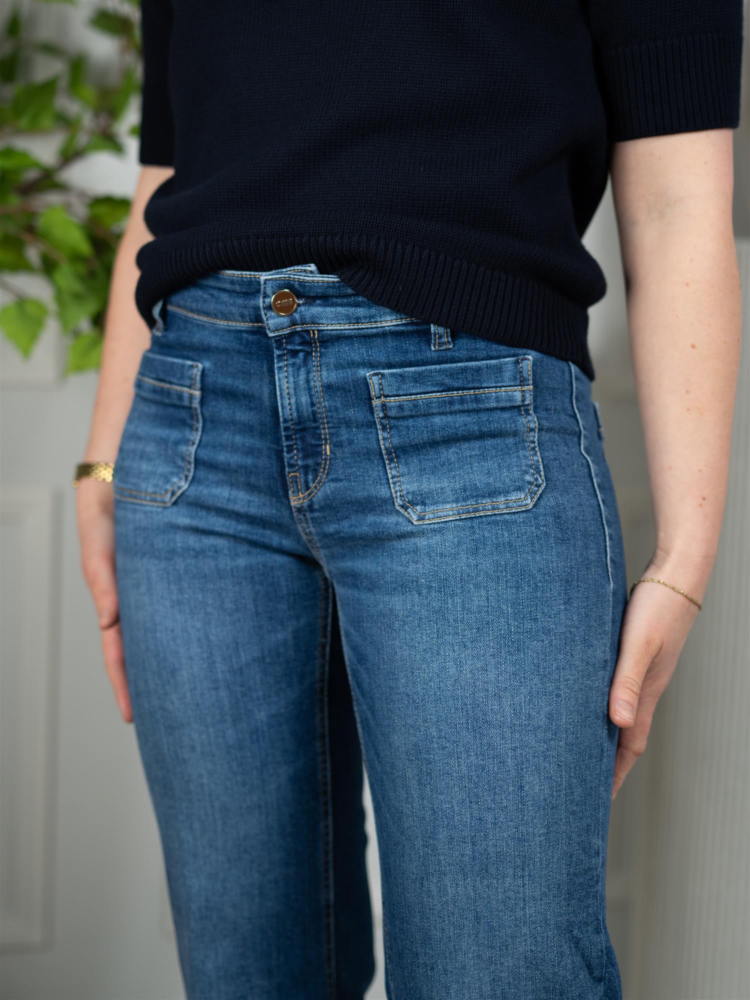 Cambio Tess Pocket Crooped Summer Glam Used