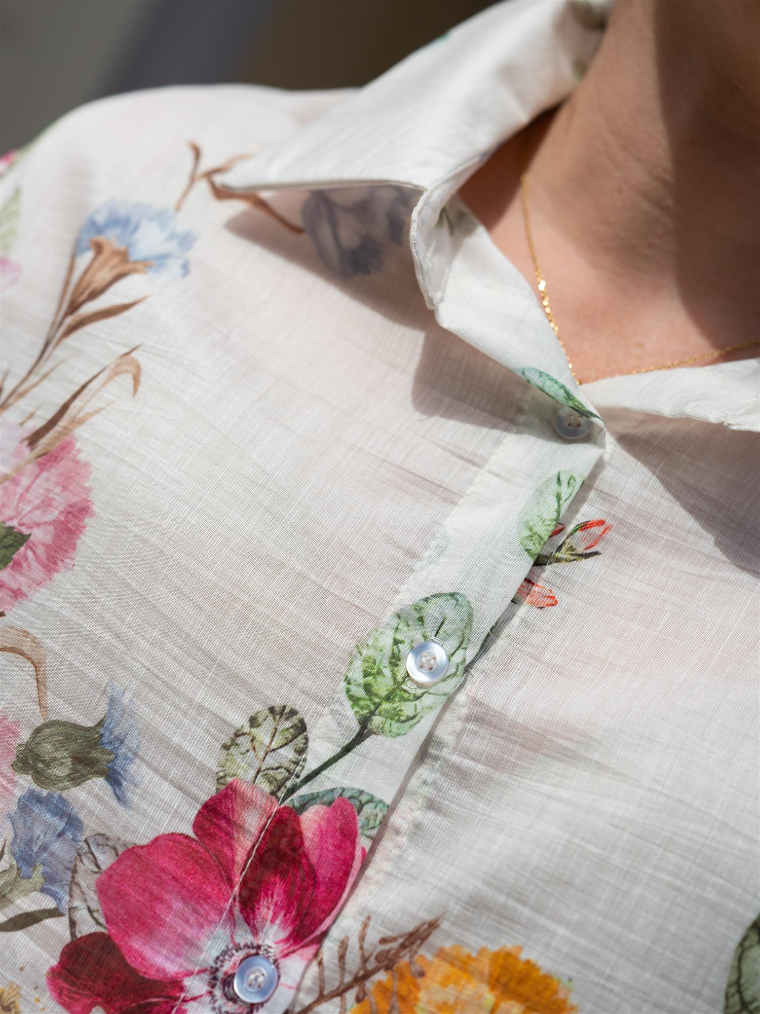 From Paris With Love Bluse med Volanger Hvit
