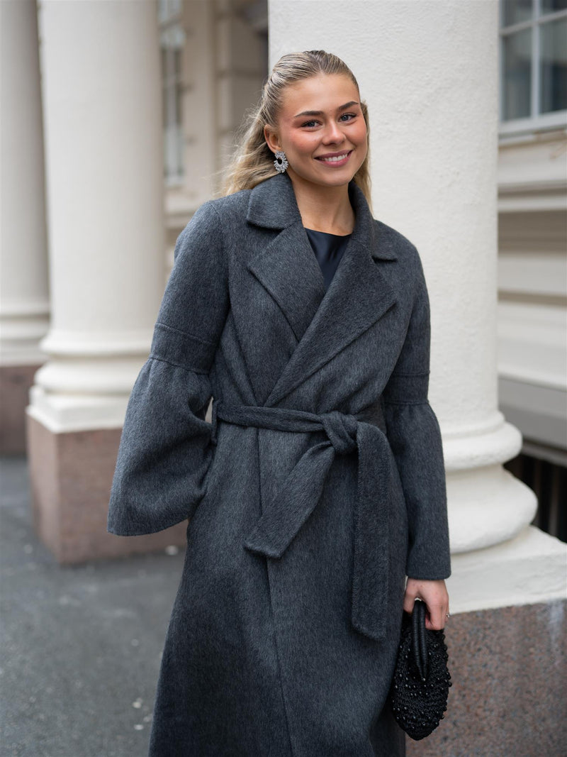 Ella&il Juli Coat Dark Grey