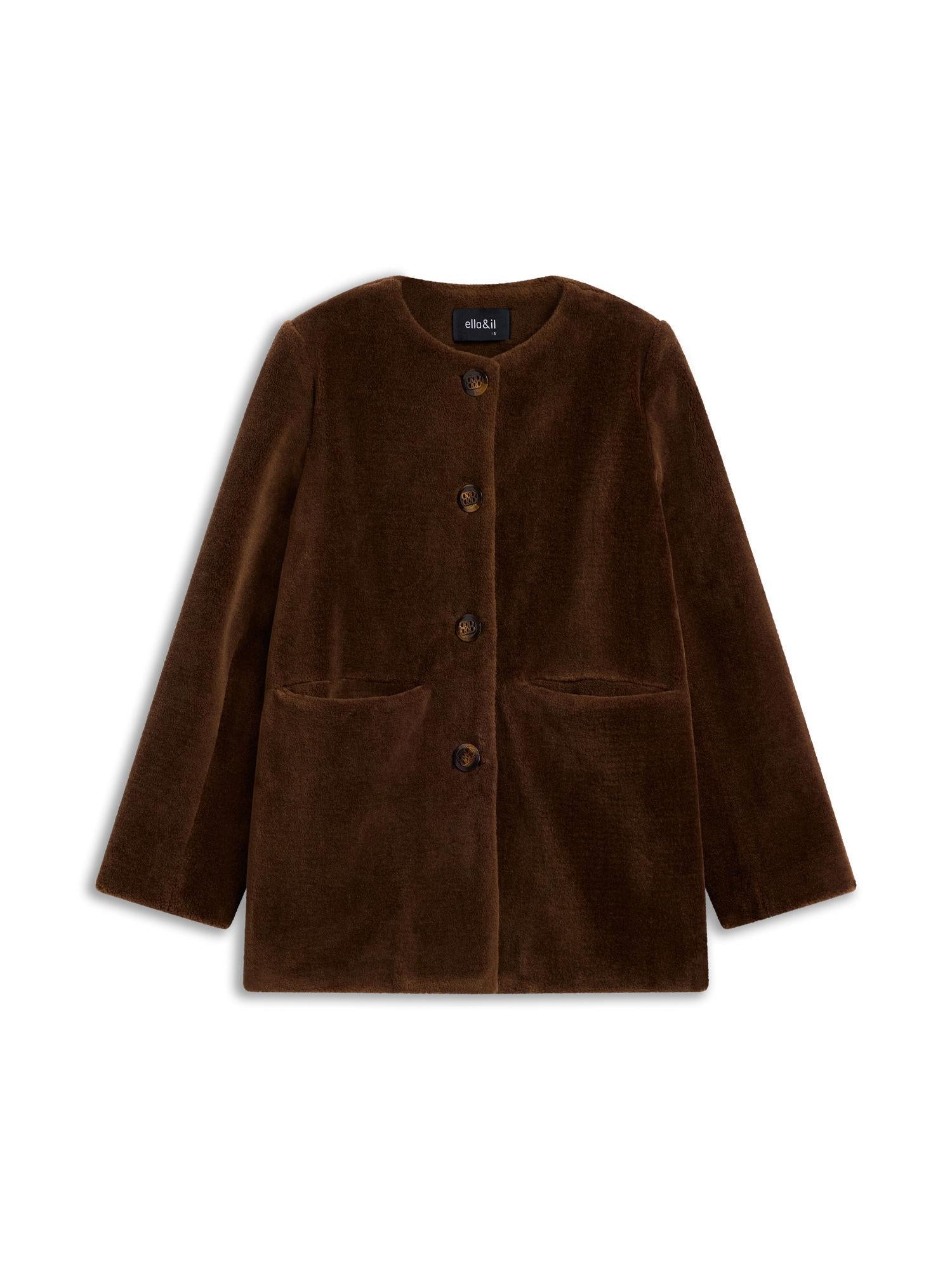 Helena Shearling Jacket Brown