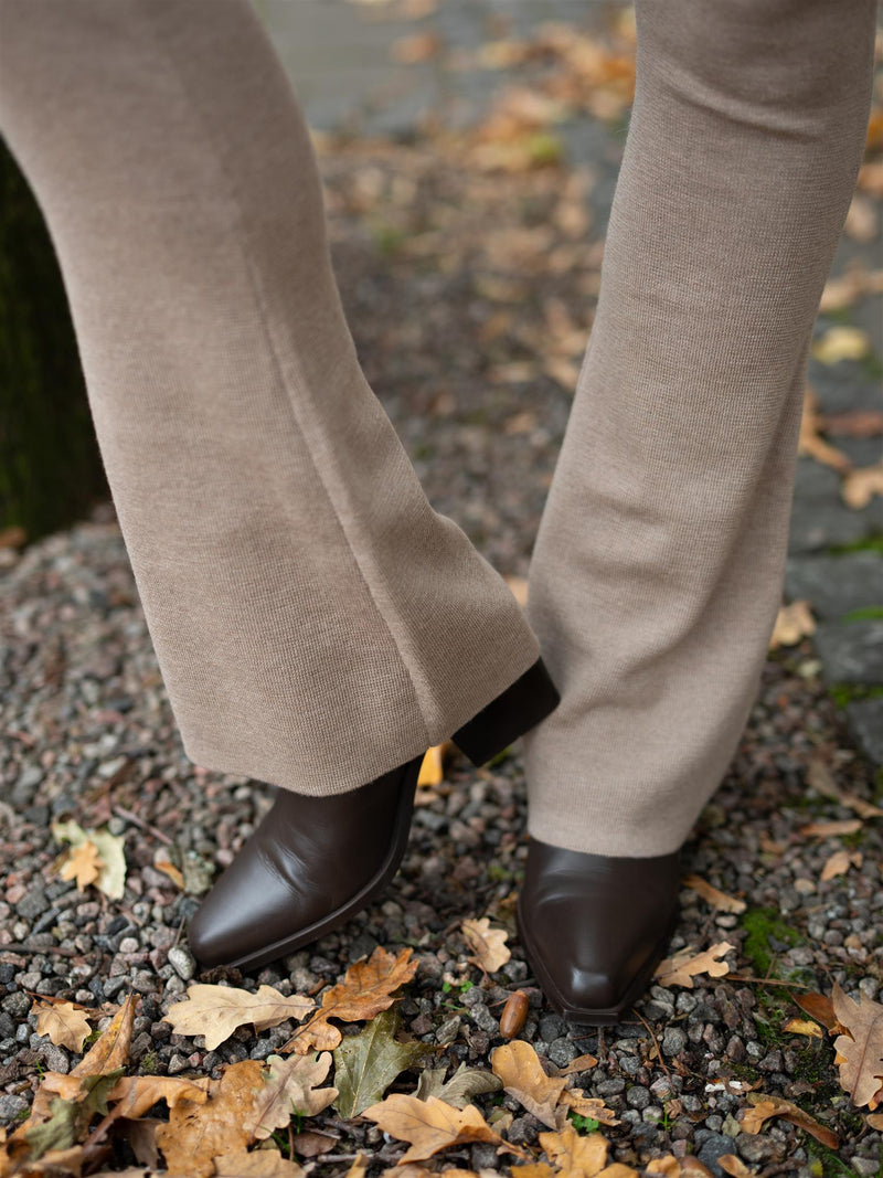 Ella&il Elida Merino Pant Beige Melange