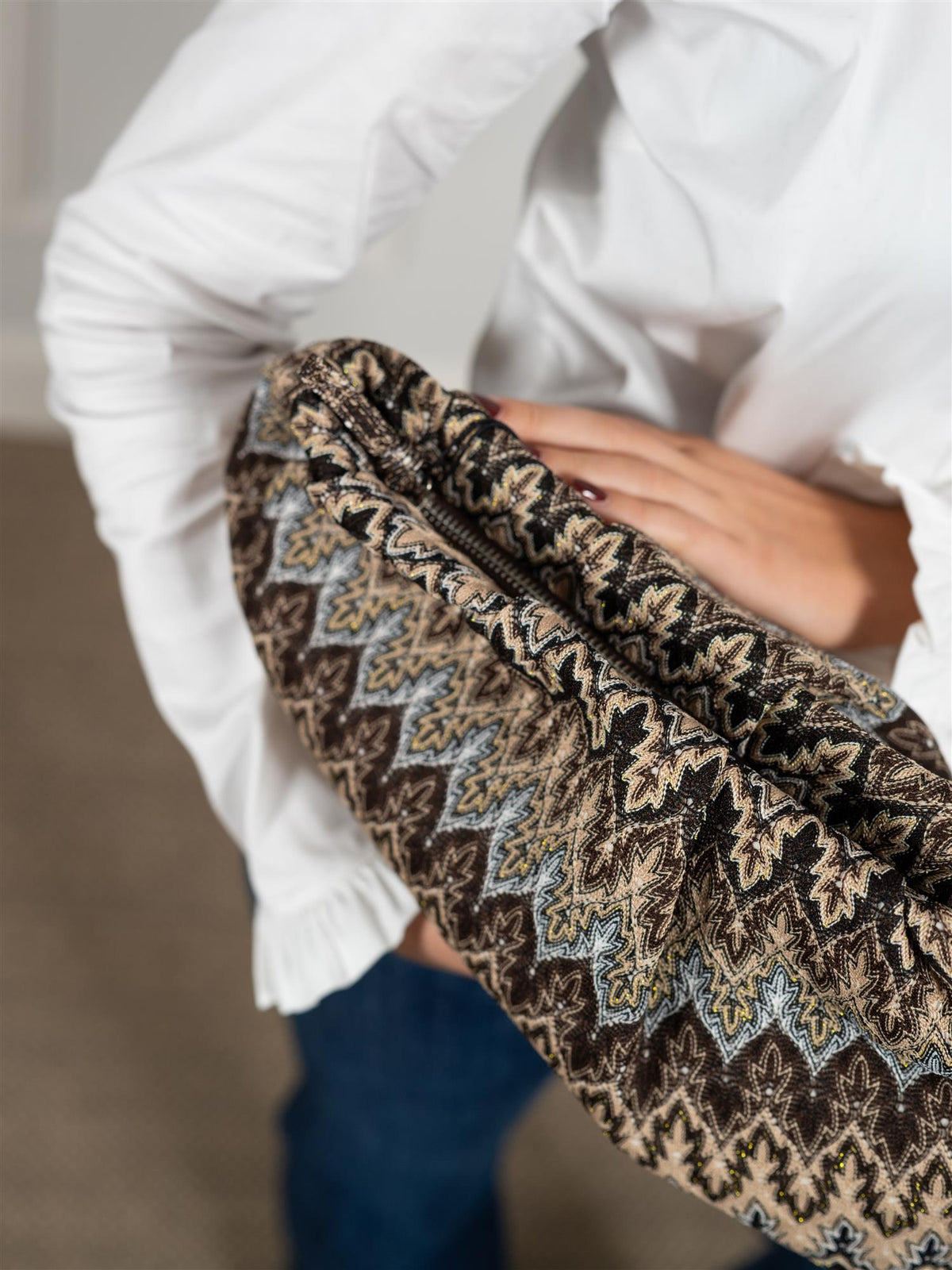 Pala Maxi Clutch Bag Sand/Brown
