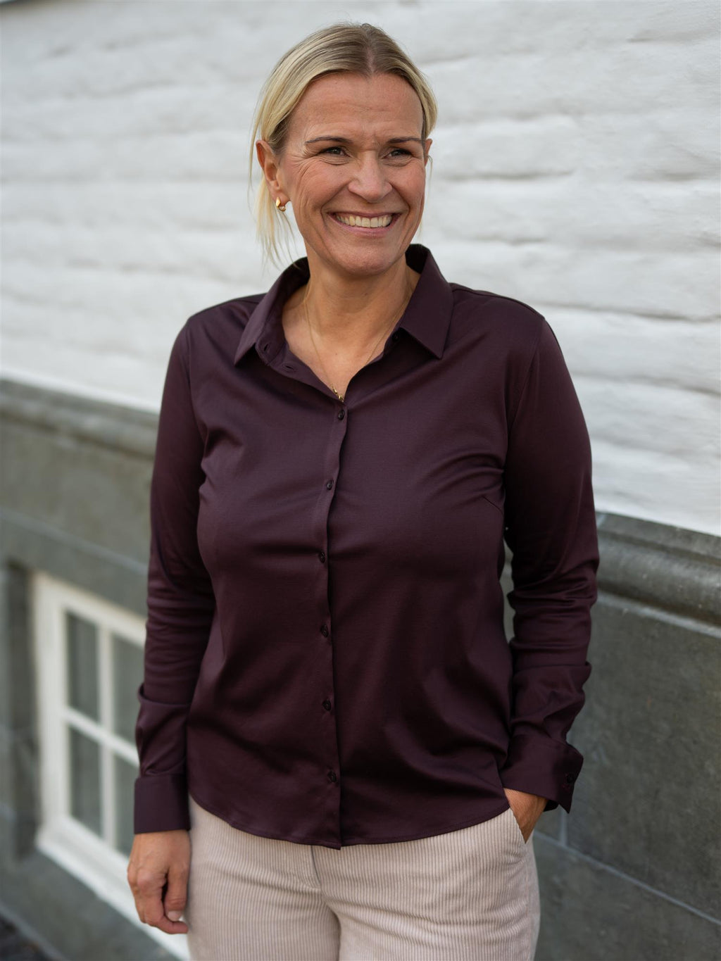 Mos Mosh Tina Jersey Shirt Fudge